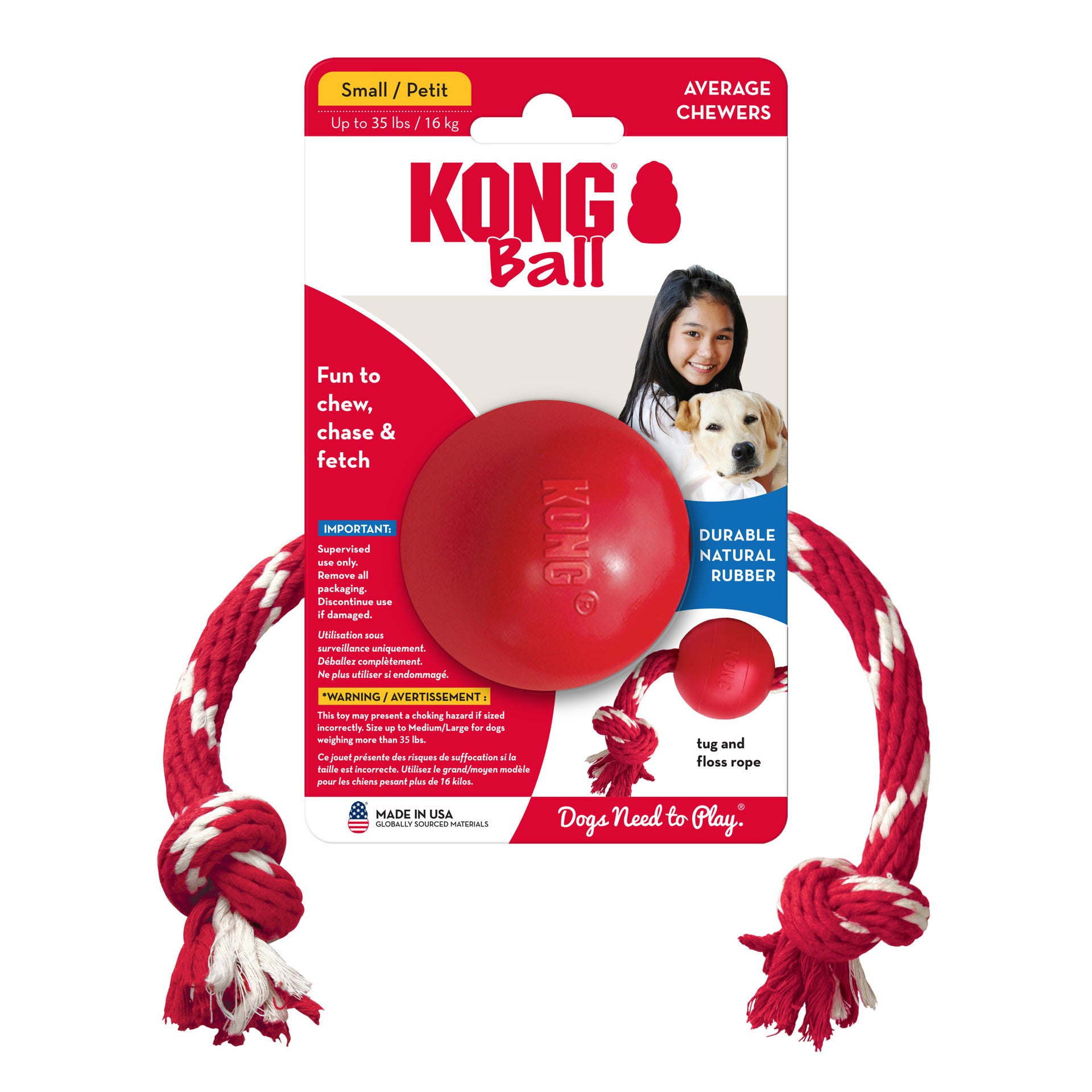 KONG Ball w/Rope
